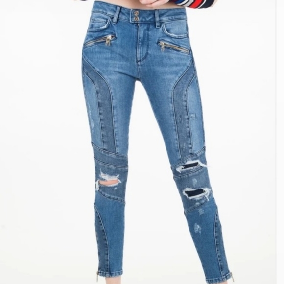 Tommy Hilfiger W/ Gigi Hadid Venice High-Waisted Skinny Jeans Size 26 NWT - Picture 5 of 16